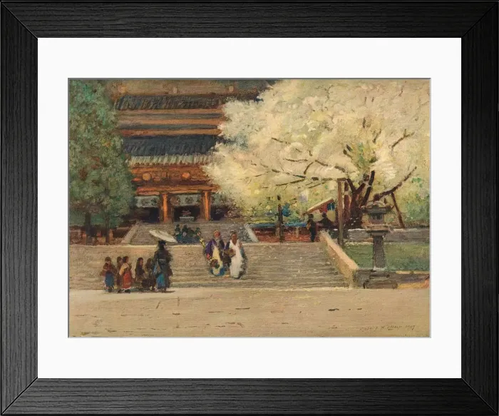 Framed Print : Temple at Nikko, Japan, c1908. Artist: Robert Weir Allan