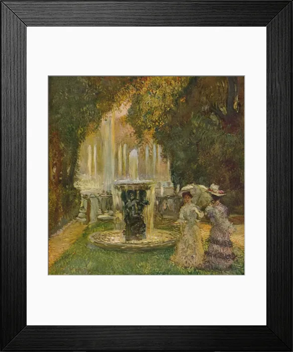 Framed Print : Les Grandes Eaux A Versailles (L Allee D Eau), c1908. Artist: Gaston la Touche Framed Print : Les Grandes Eaux A Versailles (L Allee D Eau), c1908. Artist: Gaston la Touche