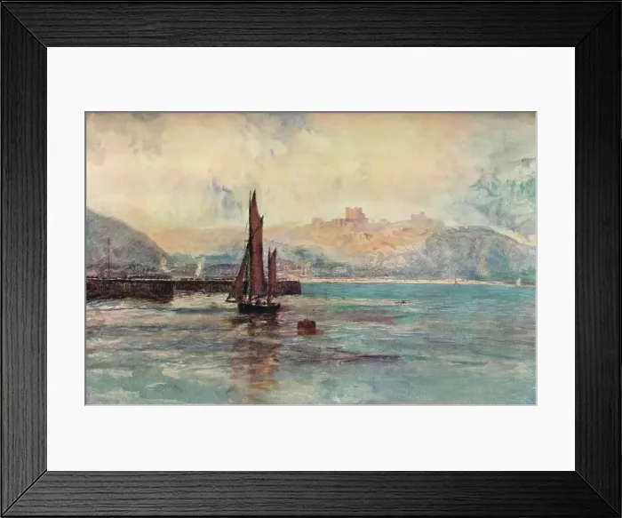 Framed Print : Dover-Evening, c1895. Artist: John William Buxton Knight Framed Print : Dover-Evening, c1895. Artist: John William Buxton Knight