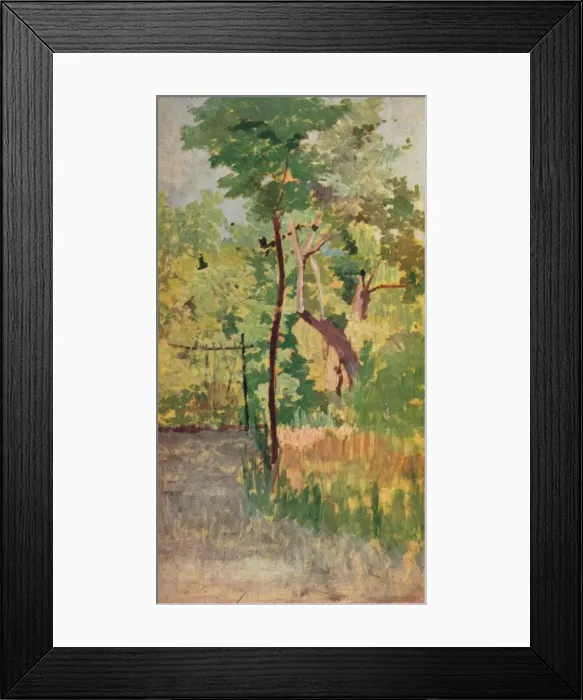 Framed Print : Tree and Woodpath, c19th century. Artist: Giovanni Fattori Framed Print : Tree and Woodpath, c19th century. Artist: Giovanni Fattori