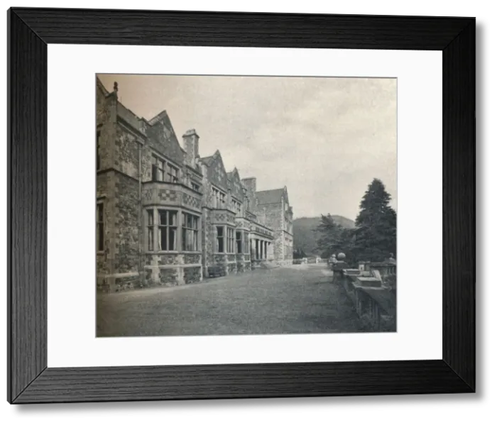 Framed Print : Grizedale Hall, Lancashire: The South Front and Terrace, c1911 Framed Print : Grizedale Hall, Lancashire: The South Front and Terrace, c1911