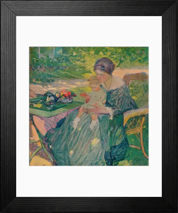 Framed Print : In The Garden, c1911. Artist: Richard Emile Miller Framed Print : In The Garden, c1911. Artist: Richard Emile Miller