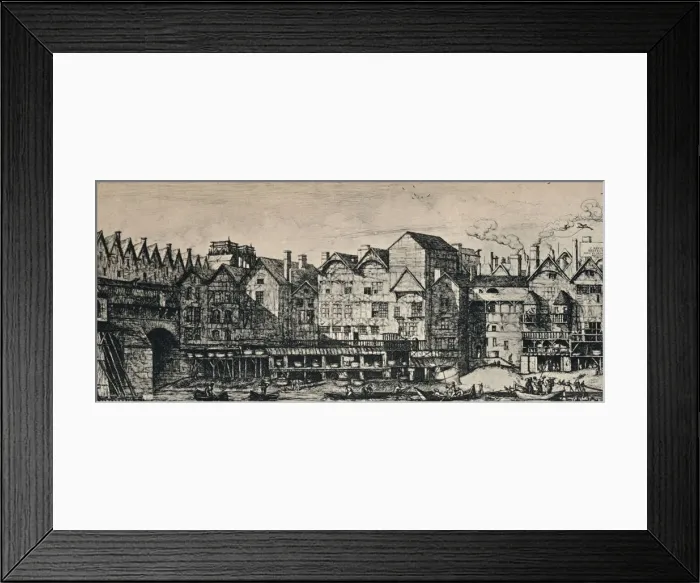 Framed Print : Part of the City of Paris, 1915. Artist: CH Meryon Framed Print : Part of the City of Paris, 1915. Artist: CH Meryon