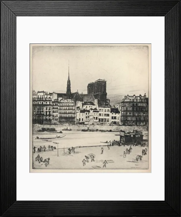 Framed Print : Notre-Dame, 1915. Artist: William Walker Framed Print : Notre-Dame, 1915. Artist: William Walker