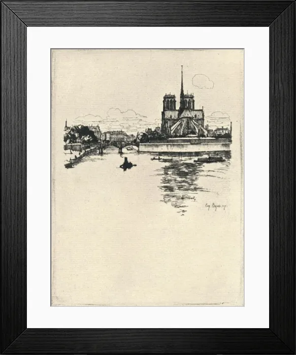 Framed Print : The Apse of Notre Dame, 1915. Artist: Eugene Bejot Framed Print : The Apse of Notre Dame, 1915. Artist: Eugene Bejot