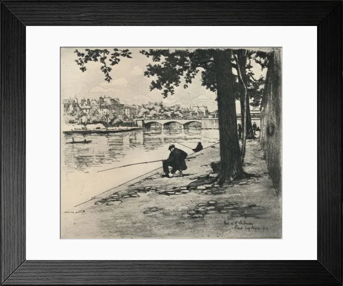 Framed Print : The Pont de l Archeveche, 1915. Artist: Eugene Bejot Framed Print : The Pont de l Archeveche, 1915. Artist: Eugene Bejot