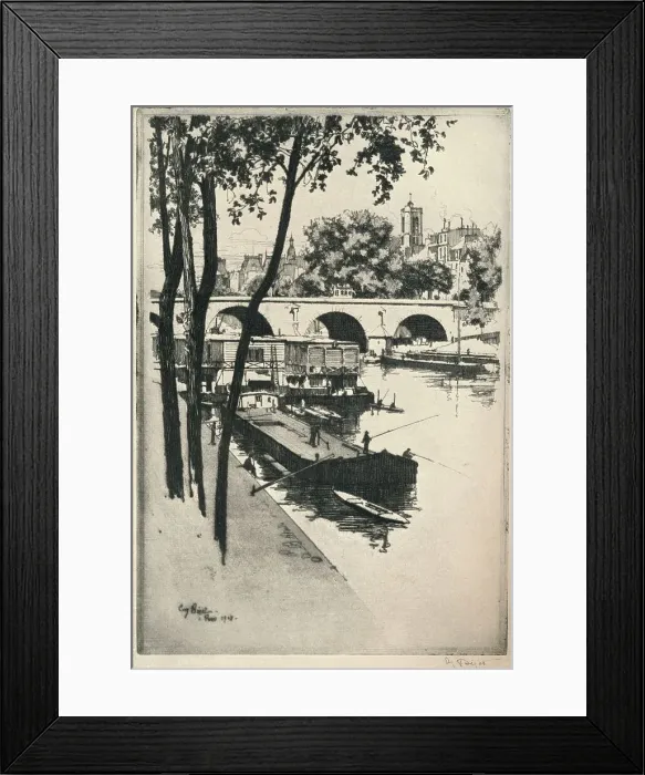 Framed Print : Washing Boats, 1915. Artist: Eugene Bejot Framed Print : Washing Boats, 1915. Artist: Eugene Bejot