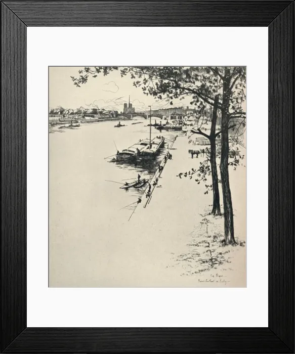 Framed Print : The Pont de Sully, 1915. Artist: Eugene Bejot Framed Print : The Pont de Sully, 1915. Artist: Eugene Bejot
