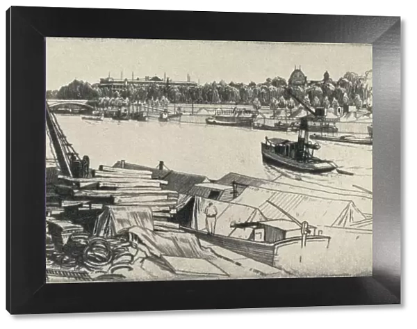 The Port Henri IV, 1915. Artist: Raymond Ray-Jones
