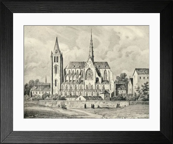 Framed Print : The Church and Part of the Abbey of St Victor, 1915 Framed Print : The Church and Part of the Abbey of St Victor, 1915
