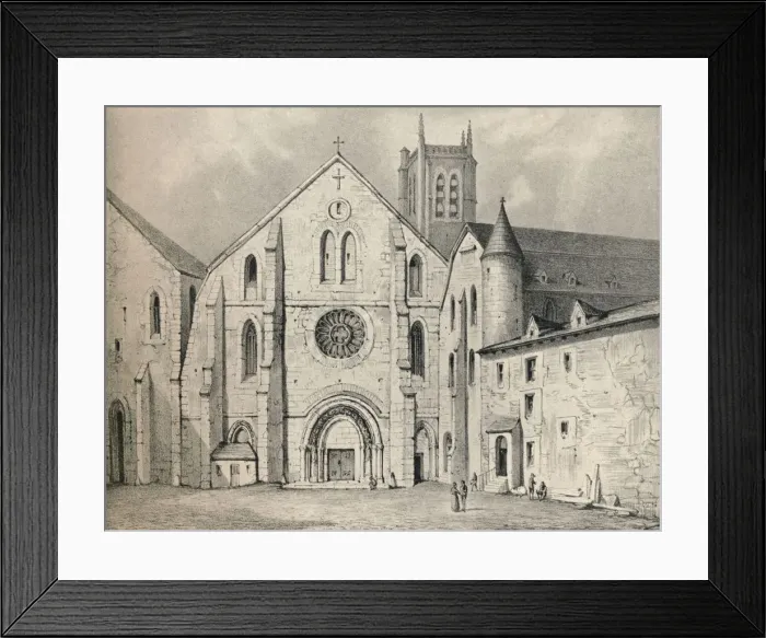 Framed Print : The Portal of the Abbey of St Genevieve, 1915 Framed Print : The Portal of the Abbey of St Genevieve, 1915