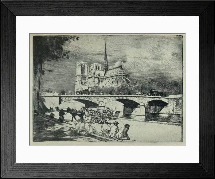Framed Print : The Apse of Notre Dame, 1915. Artist: Edgar Chahine Framed Print : The Apse of Notre Dame, 1915. Artist: Edgar Chahine