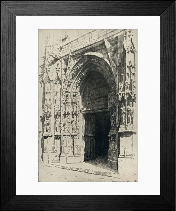Framed Print : Entrance of the Church of St Merri, 1915. Artist: Otto J Schneider Framed Print : Entrance of the Church of St Merri, 1915. Artist: Otto J Schneider