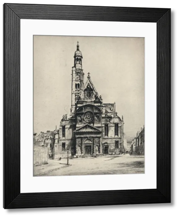 Framed Print : Church of St Etienne-du-Mont, 1915. Artist: George T Plowman Framed Print : Church of St Etienne-du-Mont, 1915. Artist: George T Plowman