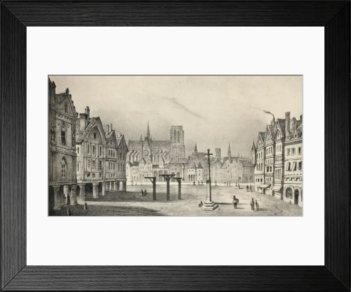 Framed Print : The Place de Greve in the 15th century, 1915 Framed Print : The Place de Greve in the 15th century, 1915