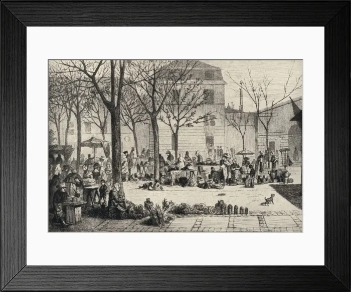 Framed Print : The Marche des Capucins, 1915. Artist: Leopold Flameng Framed Print : The Marche des Capucins, 1915. Artist: Leopold Flameng