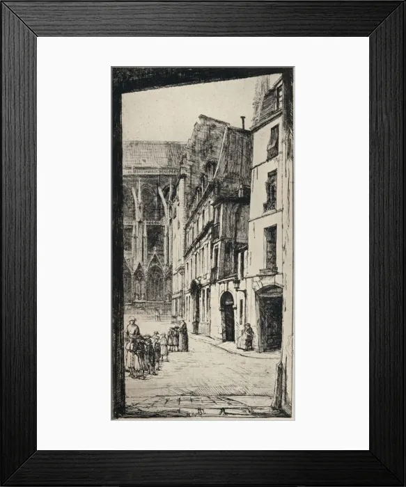 Framed Print : Rue Massillon, 1915. Artist: Charles Heyman Framed Print : Rue Massillon, 1915. Artist: Charles Heyman