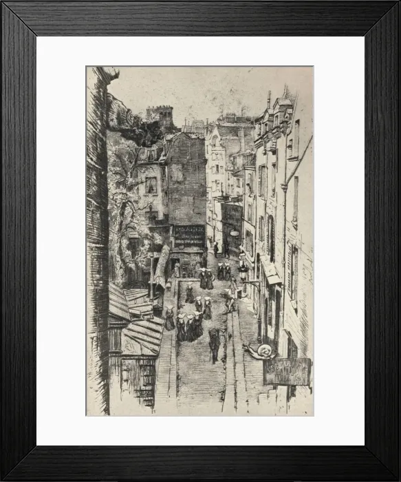 Framed Print : Rue des Pretres-St Severin, 1915. Artist: Charles Jouas Framed Print : Rue des Pretres-St Severin, 1915. Artist: Charles Jouas