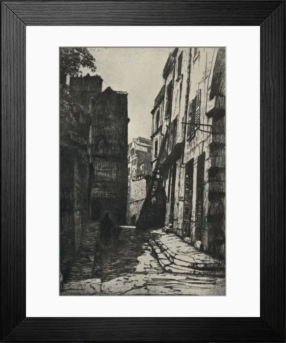 Framed Print : Rue des Pretres-St Severin, 1915 Framed Print : Rue des Pretres-St Severin, 1915