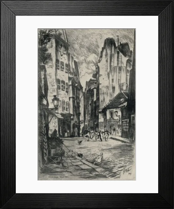Framed Print : Rue de l Ecole-Polytechnique, 1915. Artist: Lester George Hornby Framed Print : Rue de l Ecole-Polytechnique, 1915. Artist: Lester George Hornby