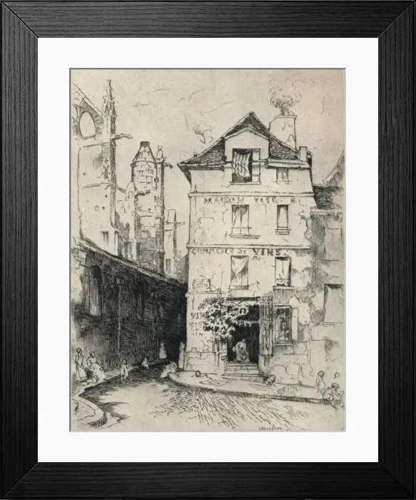 Framed Print : Near St Etienne-du-Mont, 1915. Artist: CK Gleeson Framed Print : Near St Etienne-du-Mont, 1915. Artist: CK Gleeson