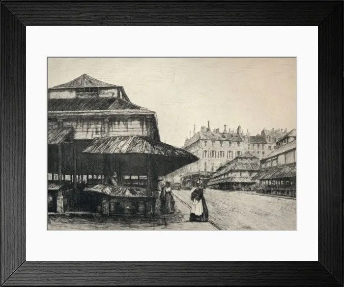 Framed Print : The Marche St Honore, 1915. Artist: AP Martial Framed Print : The Marche St Honore, 1915. Artist: AP Martial
