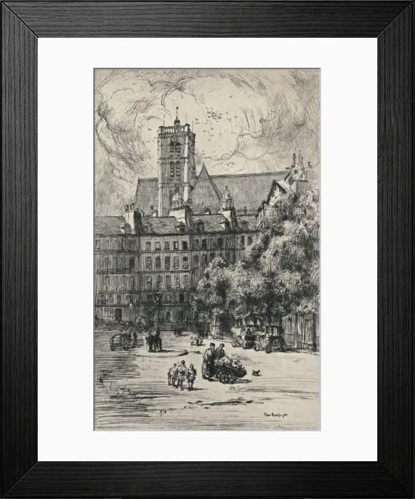 Framed Print : Place Baudoyer, 1915. Artist: Frank Milton Armington Framed Print : Place Baudoyer, 1915. Artist: Frank Milton Armington