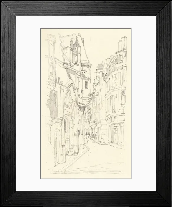 Framed Print : Hotel de Sens, 1915. Artist: David Young Cameron Framed Print : Hotel de Sens, 1915. Artist: David Young Cameron