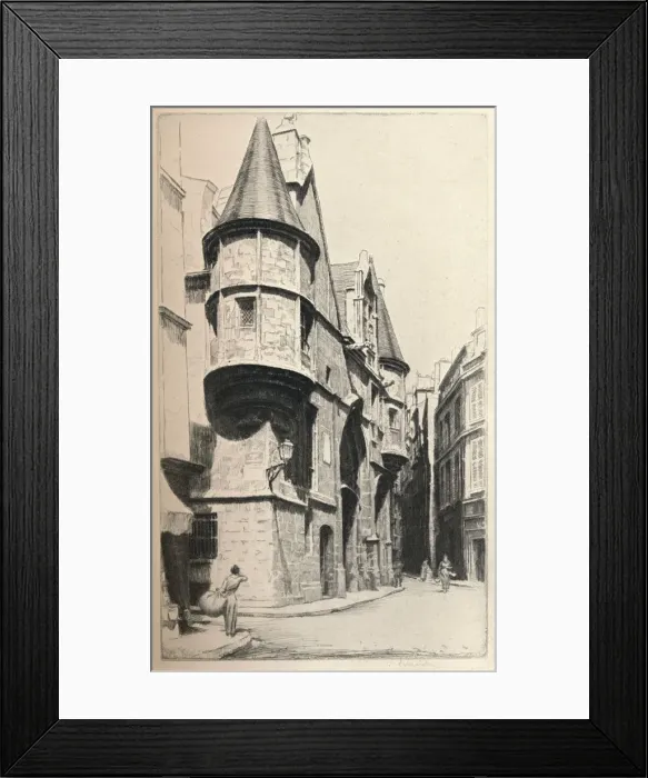 Framed Print : Hotel de Sens, 1915. Artist: Otto J Schneider Framed Print : Hotel de Sens, 1915. Artist: Otto J Schneider