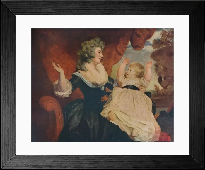 Framed Print : Duchess of Devonshire and Child, c1786. Artist: Sir Joshua Reynolds Framed Print : Duchess of Devonshire and Child, c1786. Artist: Sir Joshua Reynolds