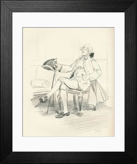 Framed Print : The Fop, c1917. Artist: Hugh Thomson Framed Print : The Fop, c1917. Artist: Hugh Thomson