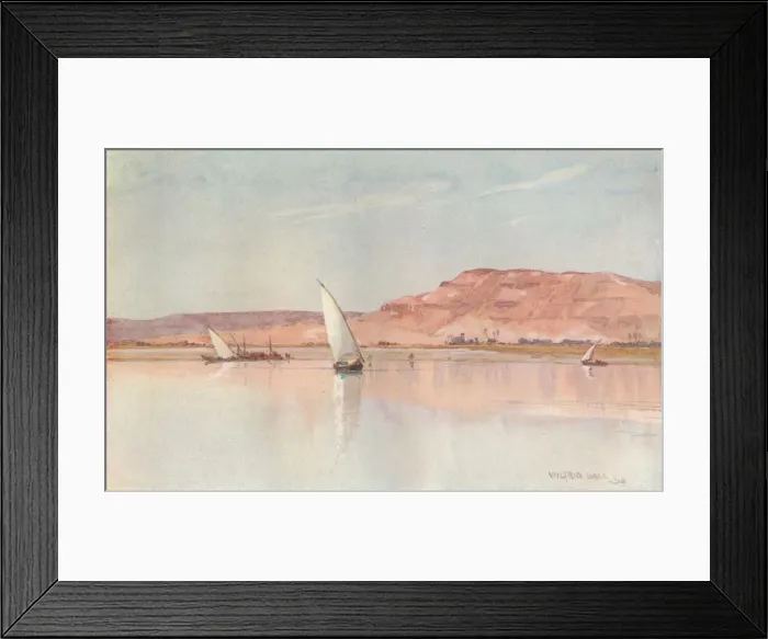 Framed Print : On The Nile, c1900. Artist: Wilfrid Williams Ball Framed Print : On The Nile, c1900. Artist: Wilfrid Williams Ball