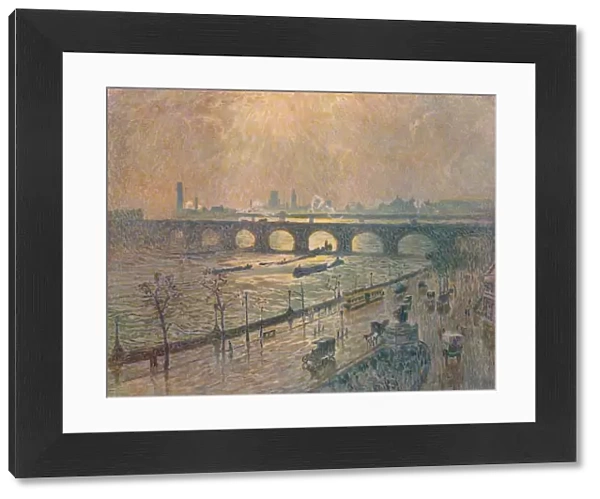 Waterloo Bridge - A Rainy Day, c1917. Artist: Emile Claus
