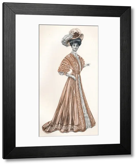 Framed Print : A Catalogue Illustration of an Edwardian lady, c1908. Artist: Andre & Sleigh Framed Print : A Catalogue Illustration of an Edwardian lady, c1908. Artist: Andre & Sleigh
