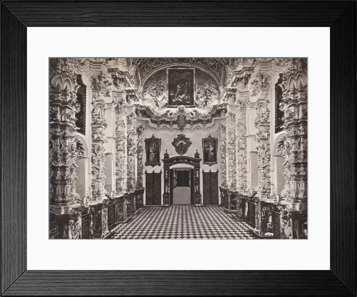 Framed Print : Granada. Interior of the Cartuja. The Sacristy, c1908. Artist: Universal Process Engraving Co Ltd Framed Print : Granada. Interior of the Cartuja. The Sacristy, c1908. Artist: Universal Process Engraving Co Ltd