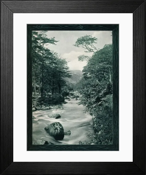 Framed Print : River Lyn, Lynmouth, c1908. Artist: Photochrom Co Ltd of London Framed Print : River Lyn, Lynmouth, c1908. Artist: Photochrom Co Ltd of London