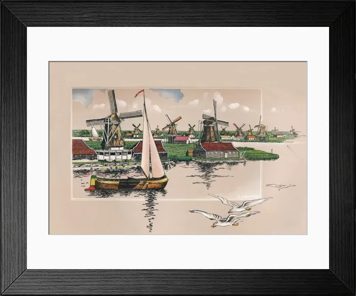 Framed Print : A Dutch Scene, c1908. Artist: The Arc Engraving Co Ltd Framed Print : A Dutch Scene, c1908. Artist: The Arc Engraving Co Ltd