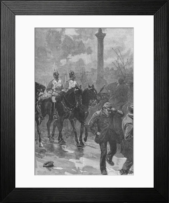 Framed Print : Bloody Sunday, London, 1887 (1906). Artist: WB Waller Framed Print : Bloody Sunday, London, 1887 (1906). Artist: WB Waller