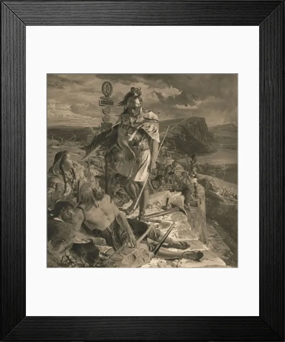 Framed Print : The Romans Cause a Wall to Be Built for the Protection of the South, 1905 Framed Print : The Romans Cause a Wall to Be Built for the Protection of the South, 1905
