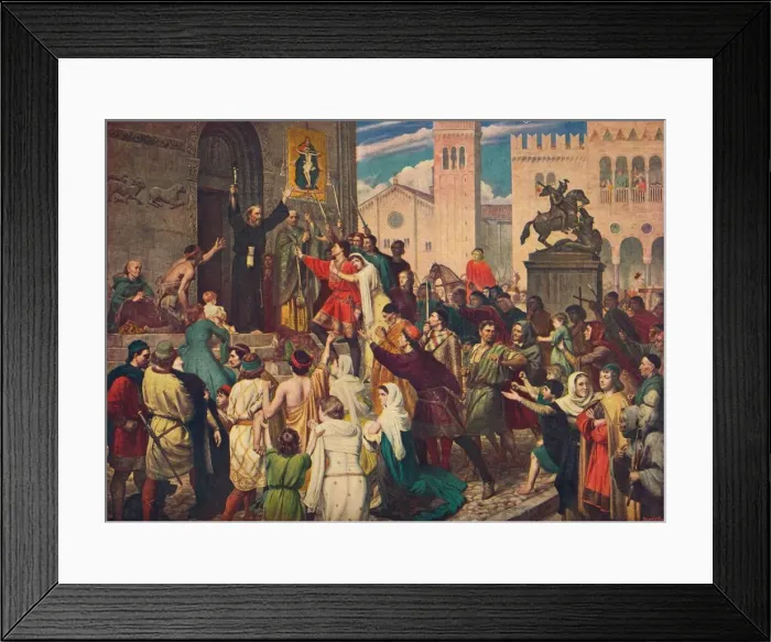 Framed Print : Peter the Hermit preaching the First Crusade, c1095 (1905) Framed Print : Peter the Hermit preaching the First Crusade, c1095 (1905)