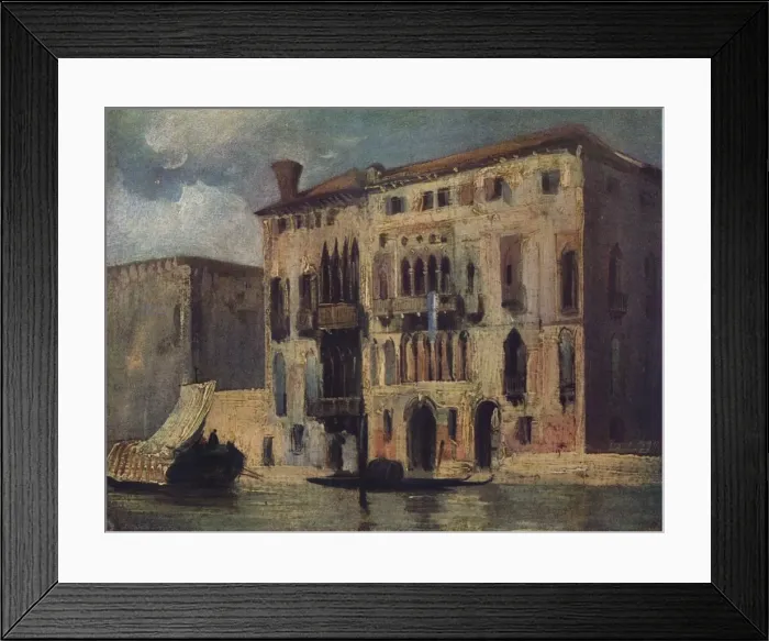 Framed Print : View on the Grand Canal, 19th century. Artist: Richard Parkes Bonington Framed Print : View on the Grand Canal, 19th century. Artist: Richard Parkes Bonington