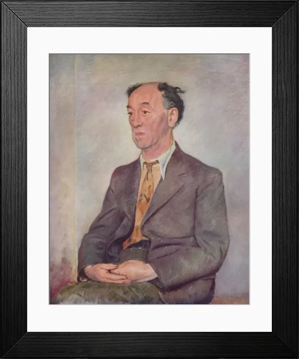 Framed Print : James Stephens, 1941. Artist: William Rothenstein Framed Print : James Stephens, 1941. Artist: William Rothenstein