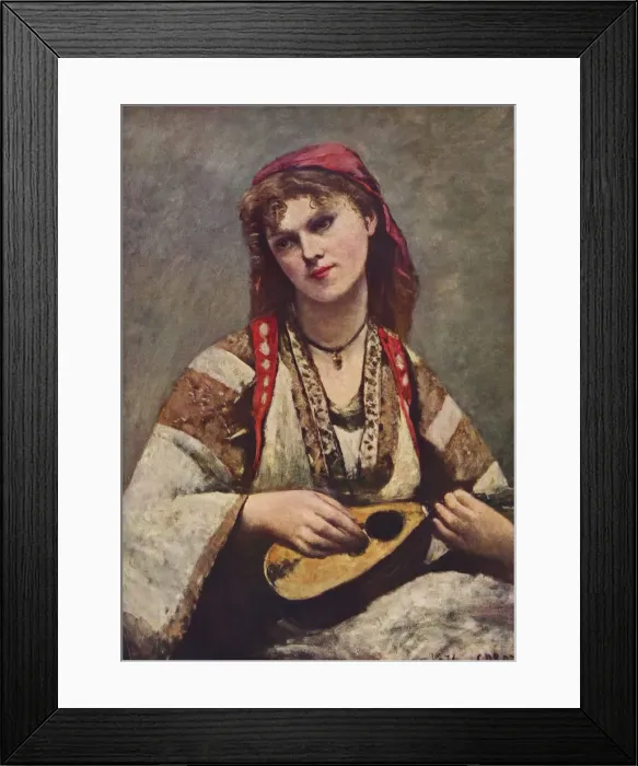 Framed Print : Christine Nilsson, 1874 (1935). Artist: Jean-Baptiste-Camille Corot Framed Print : Christine Nilsson, 1874 (1935). Artist: Jean-Baptiste-Camille Corot