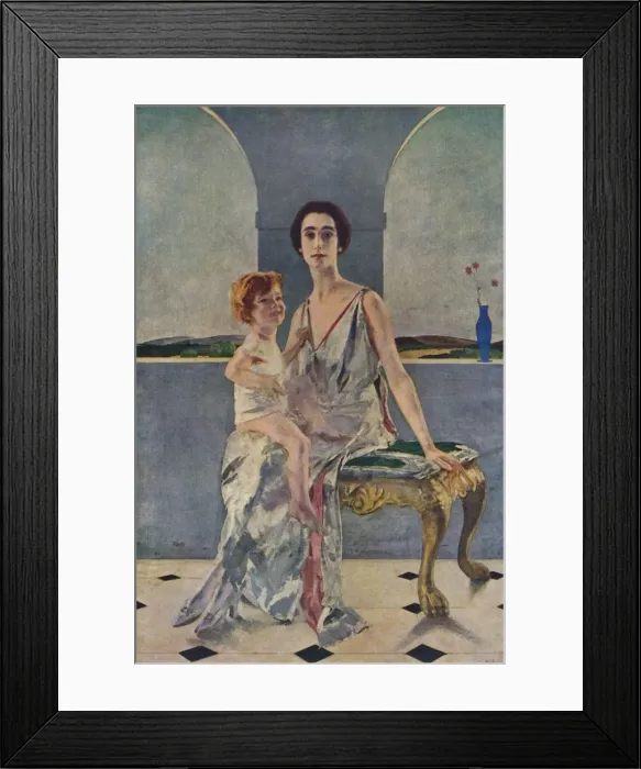 Framed Print : The Countess of Rocksavage and Her Son, 1922 (1935). Artist: Charles Sims Framed Print : The Countess of Rocksavage and Her Son, 1922 (1935). Artist: Charles Sims