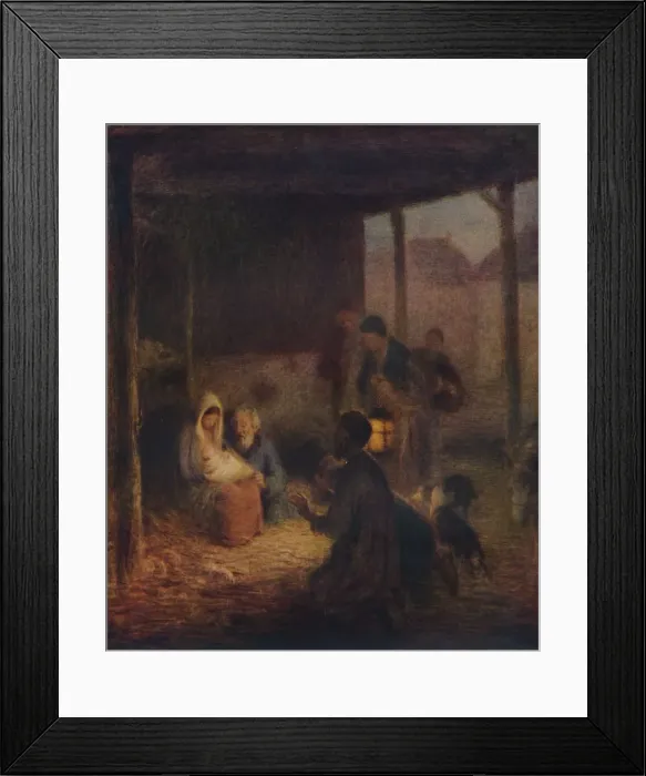 Framed Print : There Was No Room At The Inn, 1935. Artist: Edward Stott Framed Print : There Was No Room At The Inn, 1935. Artist: Edward Stott