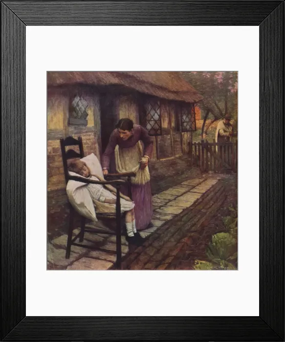 Framed Print : The Man With The Scythe, 1935. Artist: Henry Herbert la Thangue Framed Print : The Man With The Scythe, 1935. Artist: Henry Herbert la Thangue