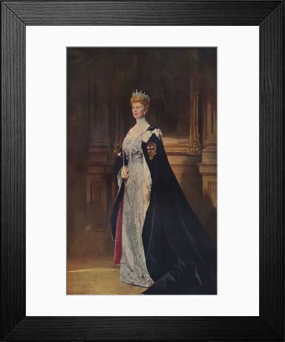 Framed Print : H. M. Queen Mary, 1910 (1935). Artist: Sir William Llewellyn Framed Print : H. M. Queen Mary, 1910 (1935). Artist: Sir William Llewellyn