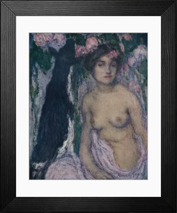 Framed Print : La Chevriere, 1914. Artist: Edmond Francois Aman-Jean Framed Print : La Chevriere, 1914. Artist: Edmond Francois Aman-Jean