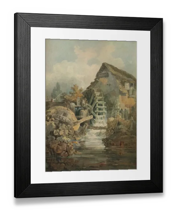 Framed Print : Marford Mill, Denbighshire, c1795. Artist: JMW Turner