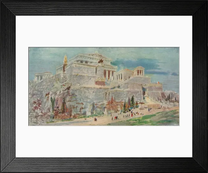 Framed Print : The Acropolis, Athens, after the Roman Restoration, c1923. Artist: William Walcot Framed Print : The Acropolis, Athens, after the Roman Restoration, c1923. Artist: William Walcot